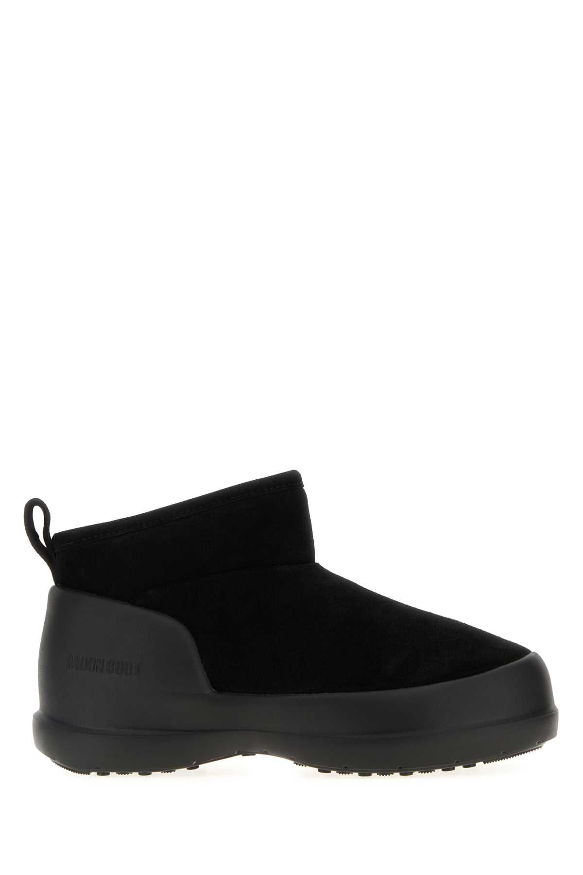 Moon Boot Unisex Black Suede Mezzaluna Ankle Boots MOON BOOT