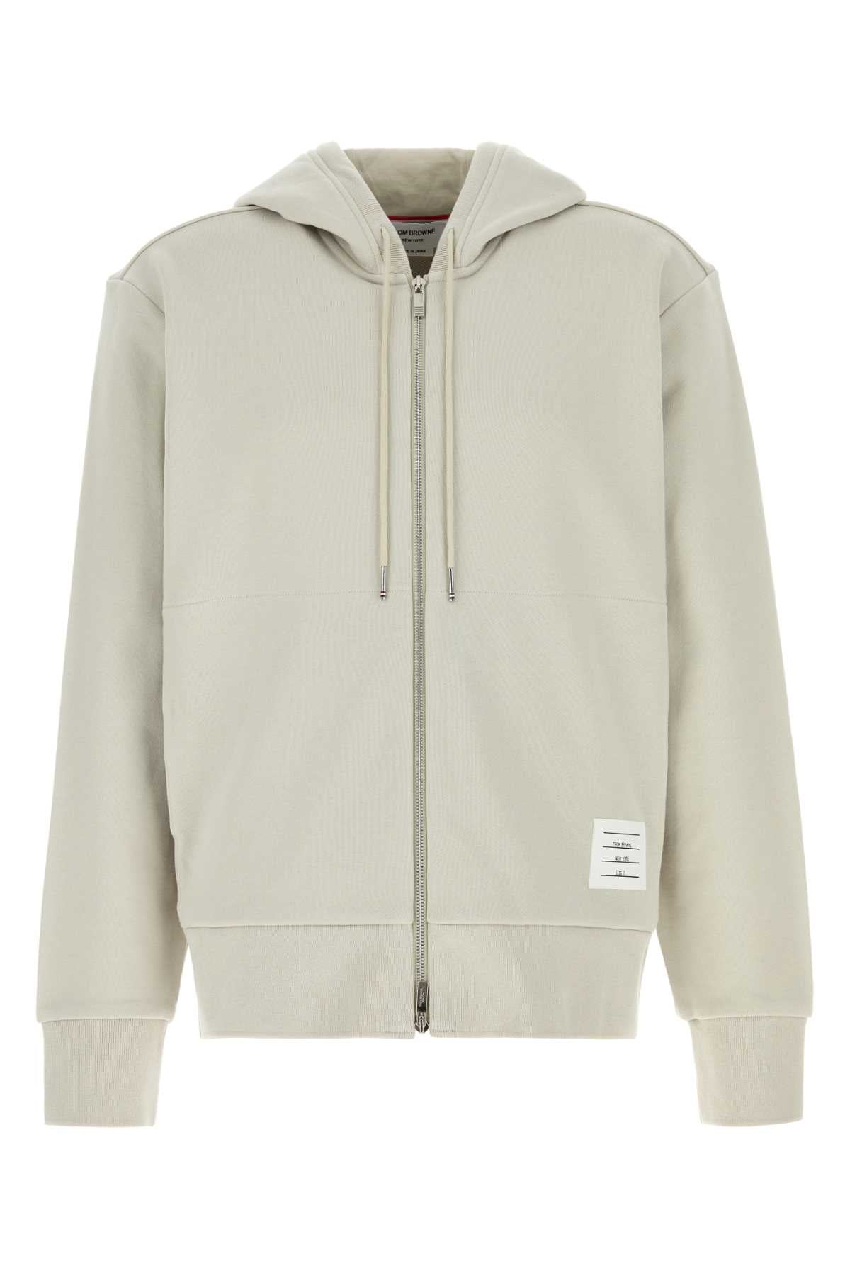 Thom Browne Men Light Grey Cotton Sweatshirt THOM BROWNE