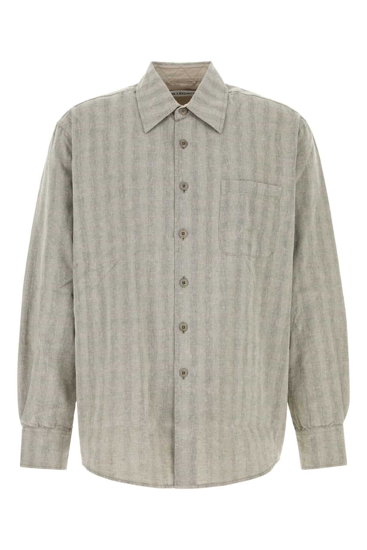 Our Legacy Men Embroidered Cotton Blend Oversize Shirt OUR LEGACY