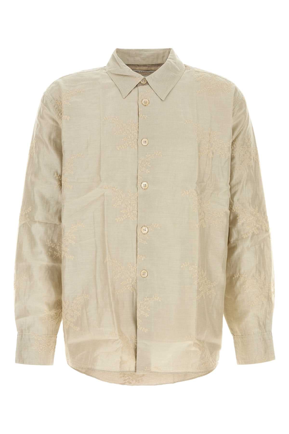 Our Legacy Men Embroidered Jersey Oversize Shirt OUR LEGACY
