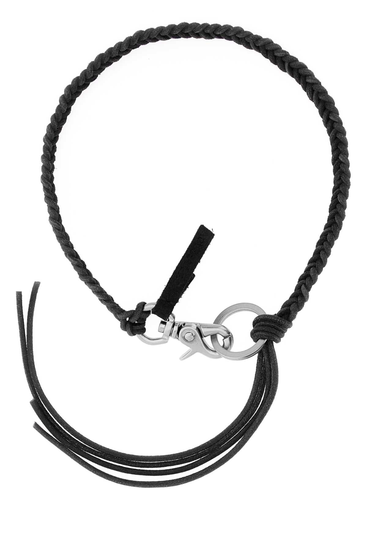 Our Legacy Men Black Leather Ladon Necklace OUR LEGACY