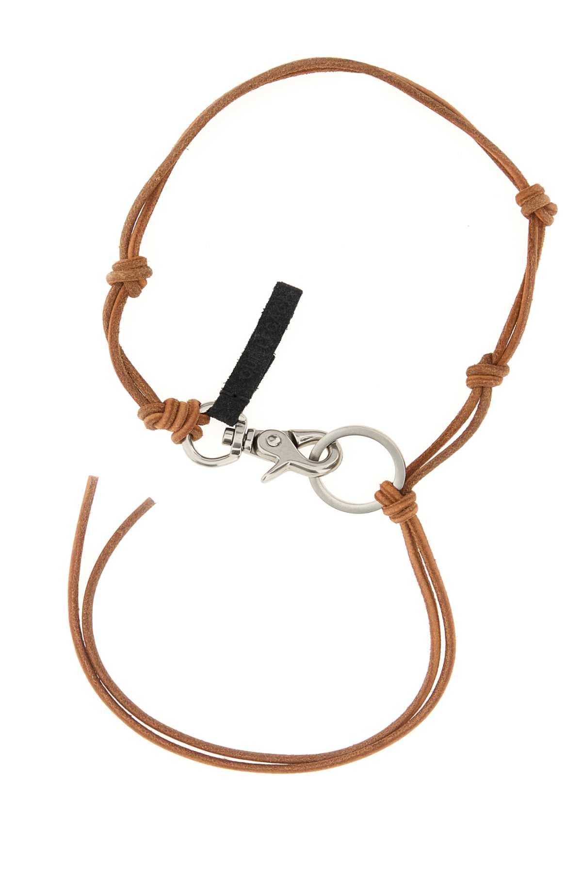 Our Legacy Men Caramel Leather Ladon Necklace OUR LEGACY