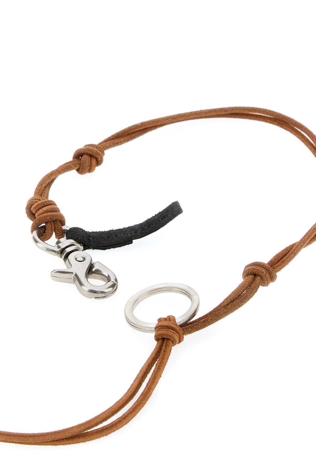 Our Legacy Men Caramel Leather Ladon Necklace OUR LEGACY