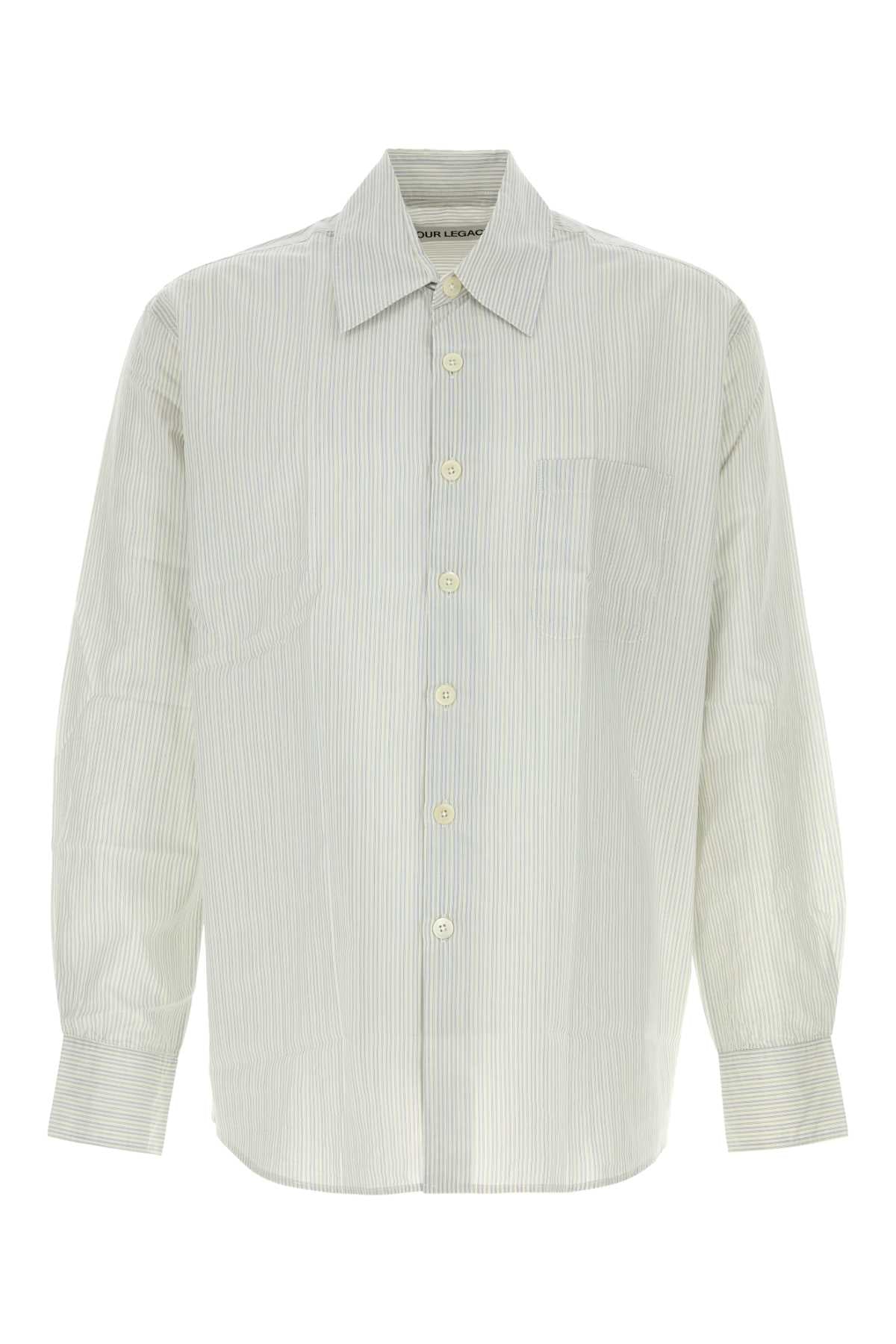 Our Legacy Men Embroidered Cotton Blend Oversize Shirt OUR LEGACY