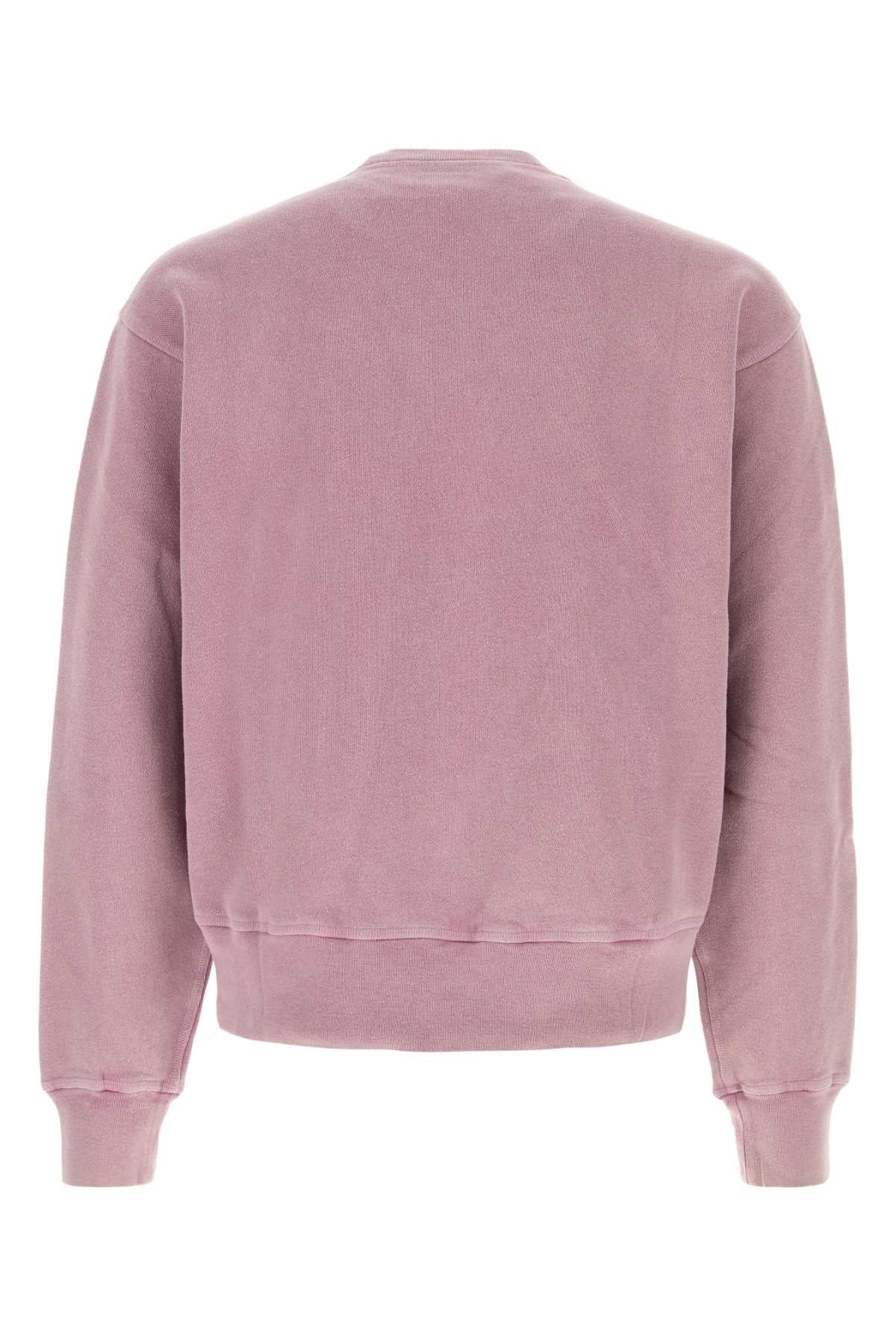 Our Legacy Men Antiqued Pink Cotton Sweatshirt OUR LEGACY