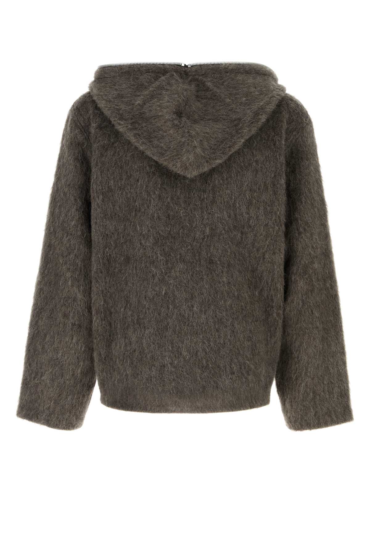 Our Legacy Men Mud Wool Blend Oversize Cardigan OUR LEGACY
