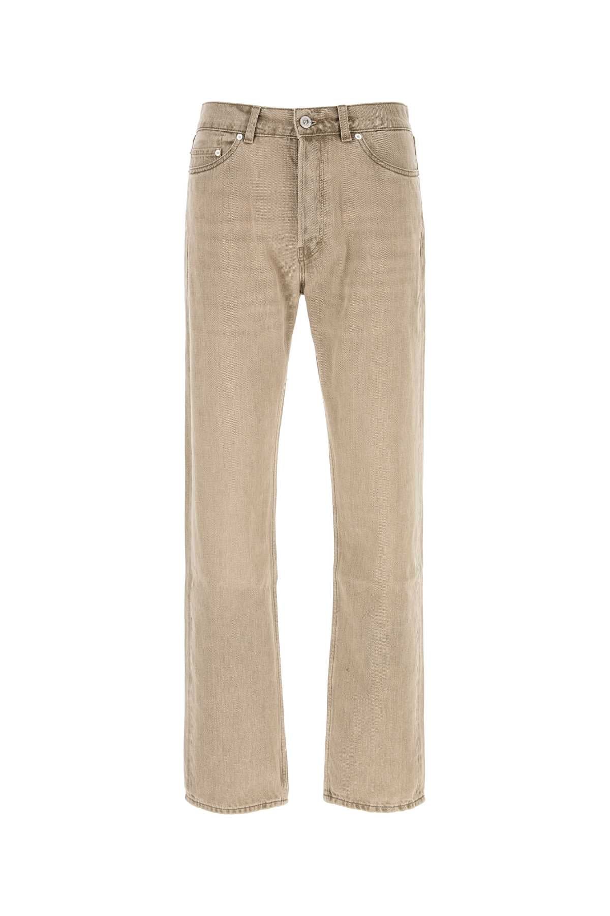 Our Legacy Men Beige Denim Jeans OUR LEGACY