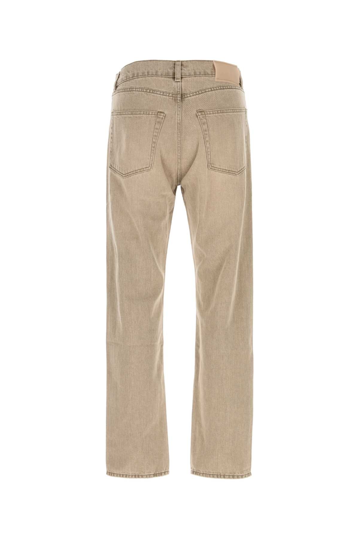 Our Legacy Men Beige Denim Jeans OUR LEGACY