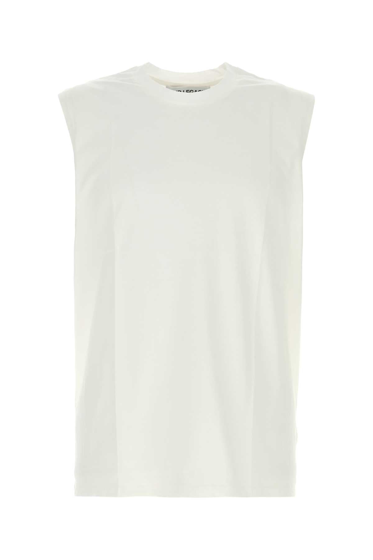 Our Legacy Men White Cotton Oversize Tank Top OUR LEGACY