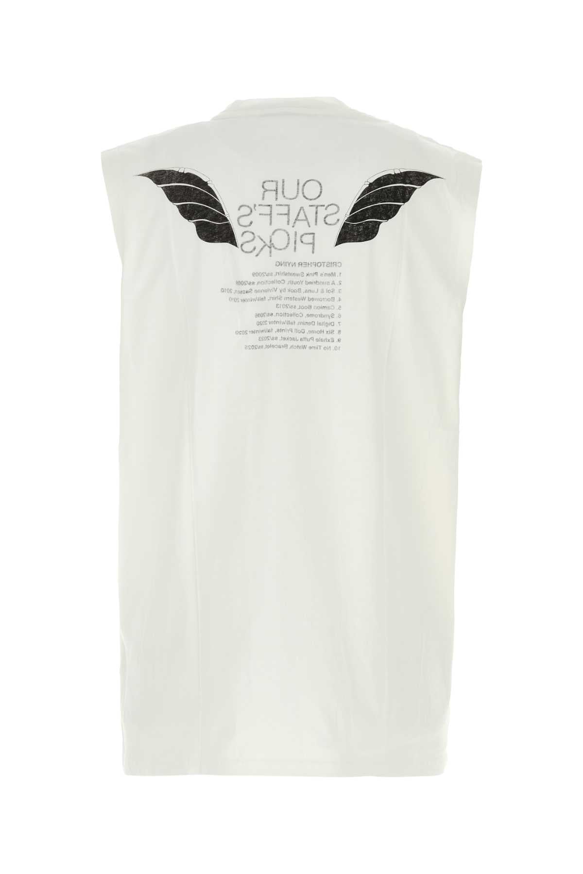 Our Legacy Men White Cotton Oversize Tank Top OUR LEGACY