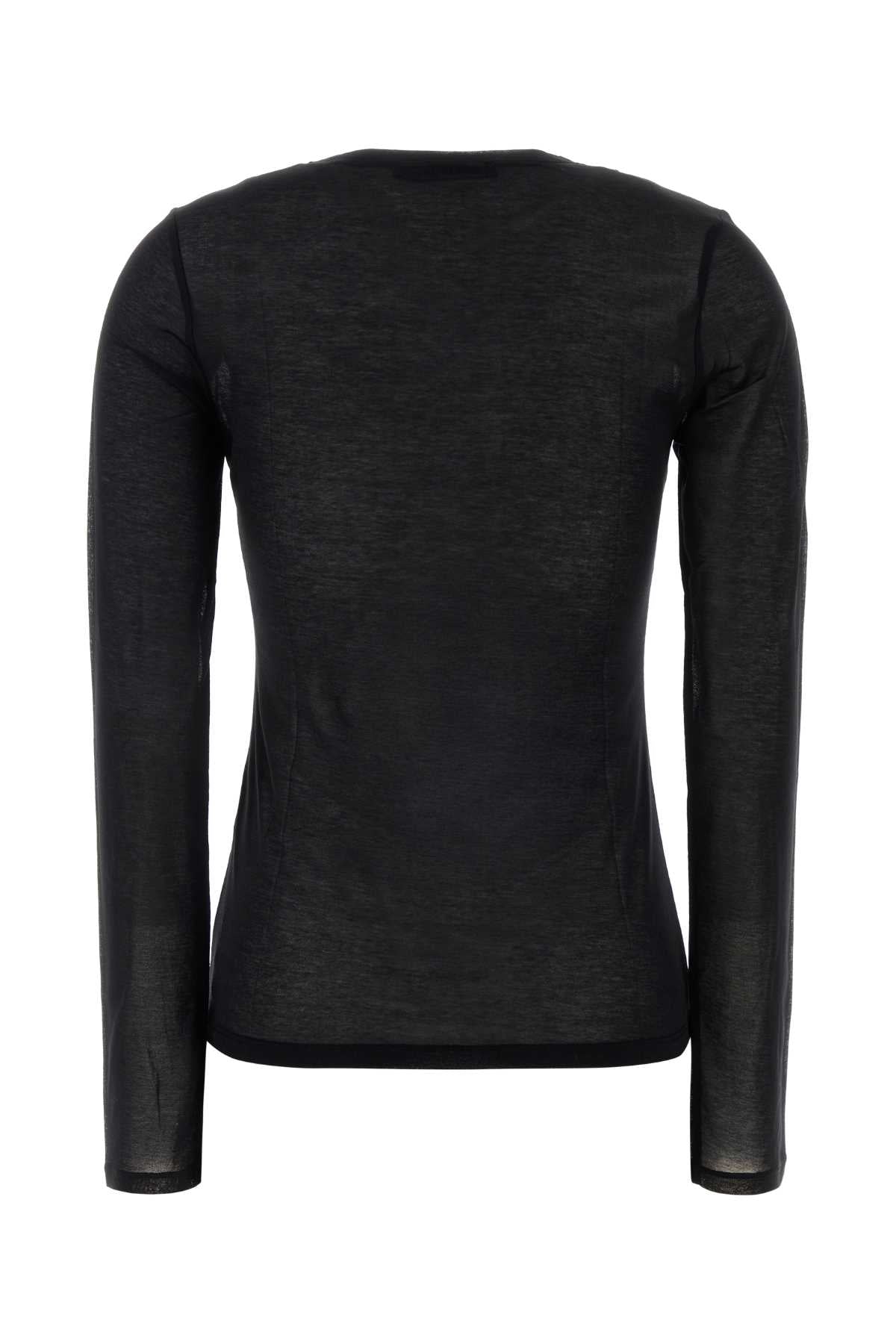 Our Legacy Women Black Cotton Blend T-Shirt OUR LEGACY
