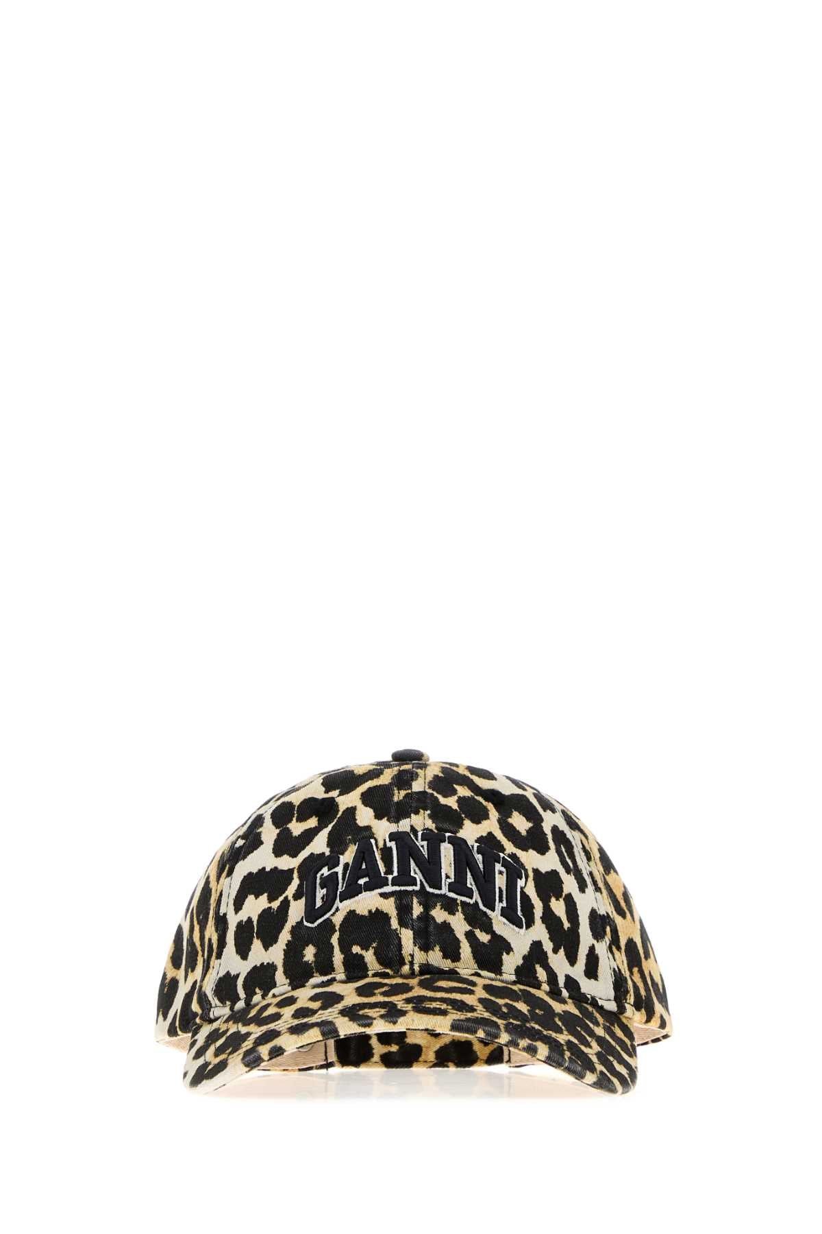 Ganni Women Printed Cotton Baseball Cap GANNI