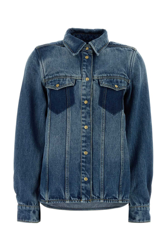 Ganni Women Denim Shirt GANNI