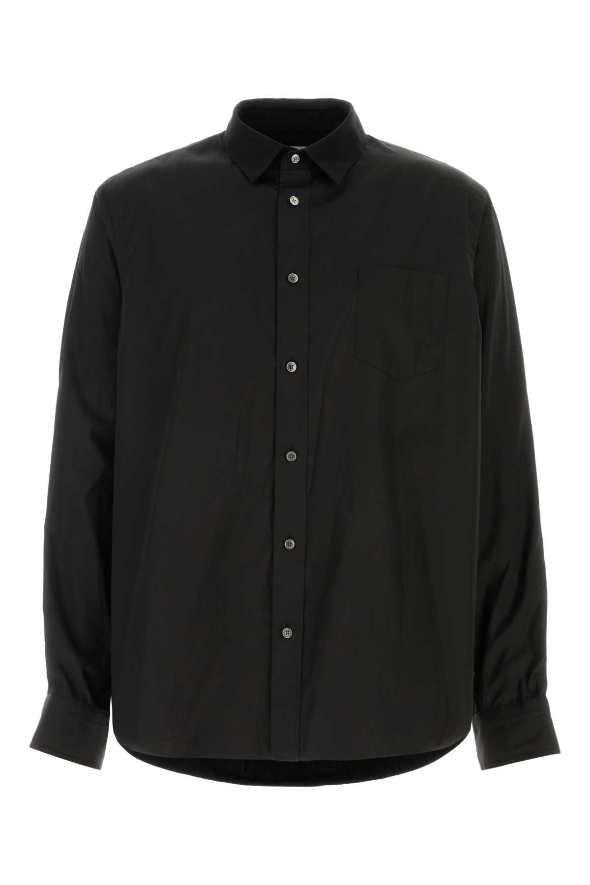 Sacai Men Black Poplin And Oxford Shirt SACAI