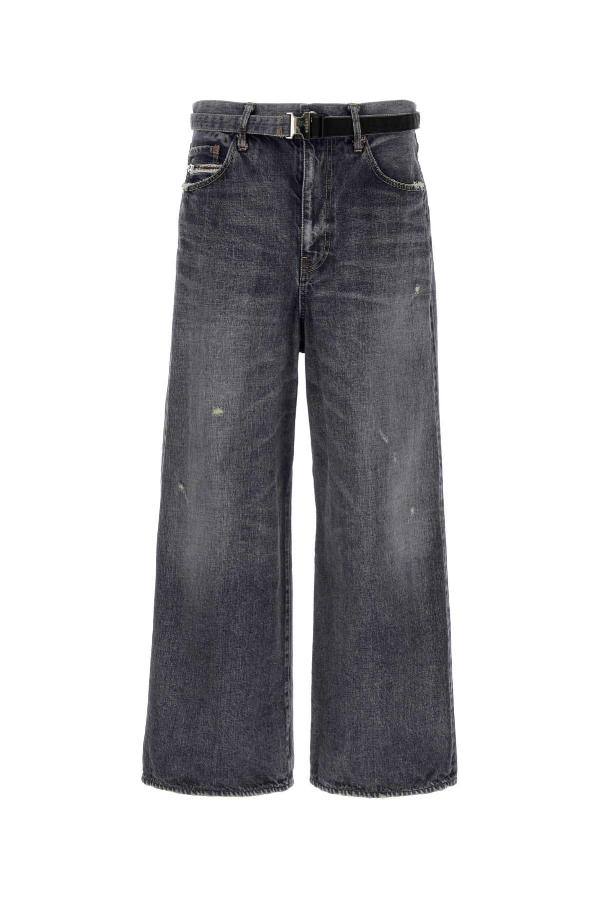 Sacai Men Black Denim Jeans SACAI