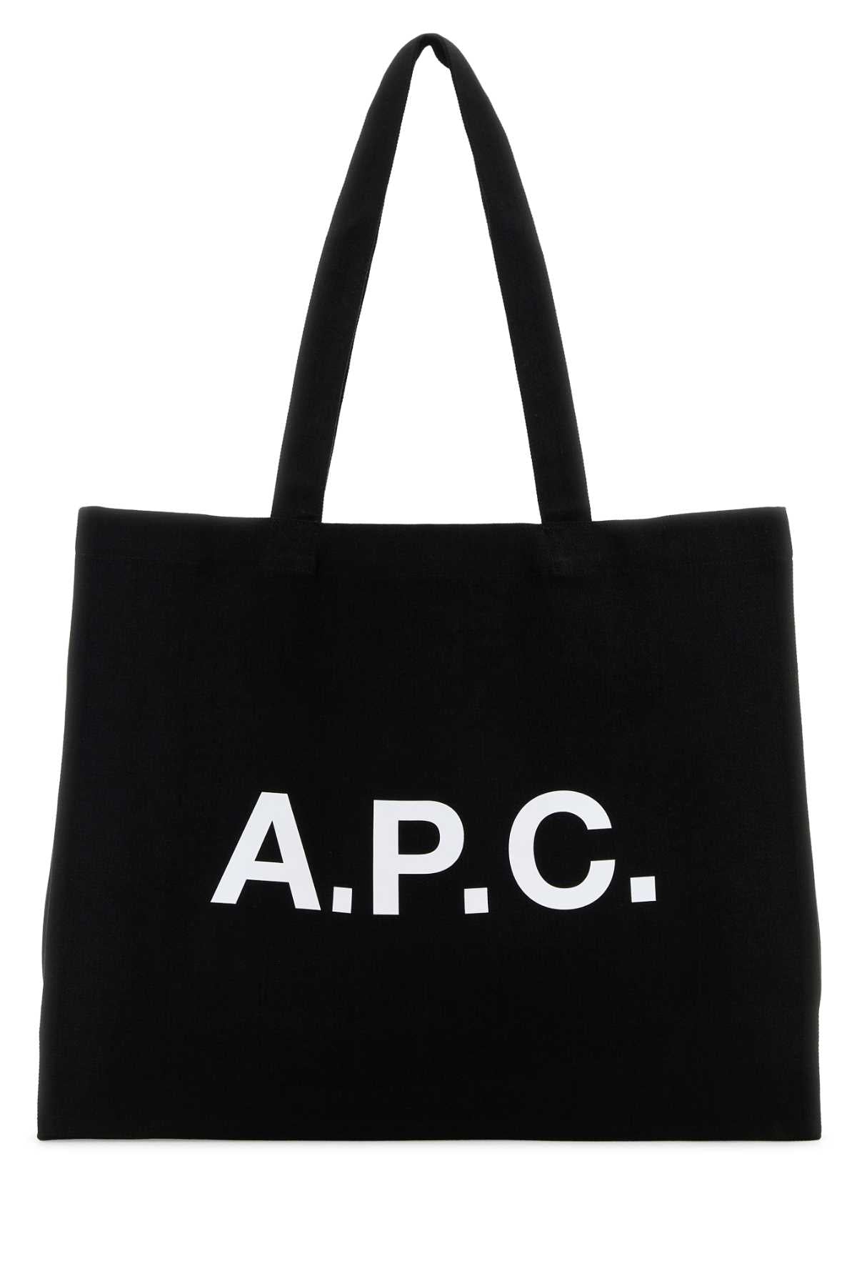 A.P.C. Unisex Black Canvas Diane Shopping Bag A.P.C.