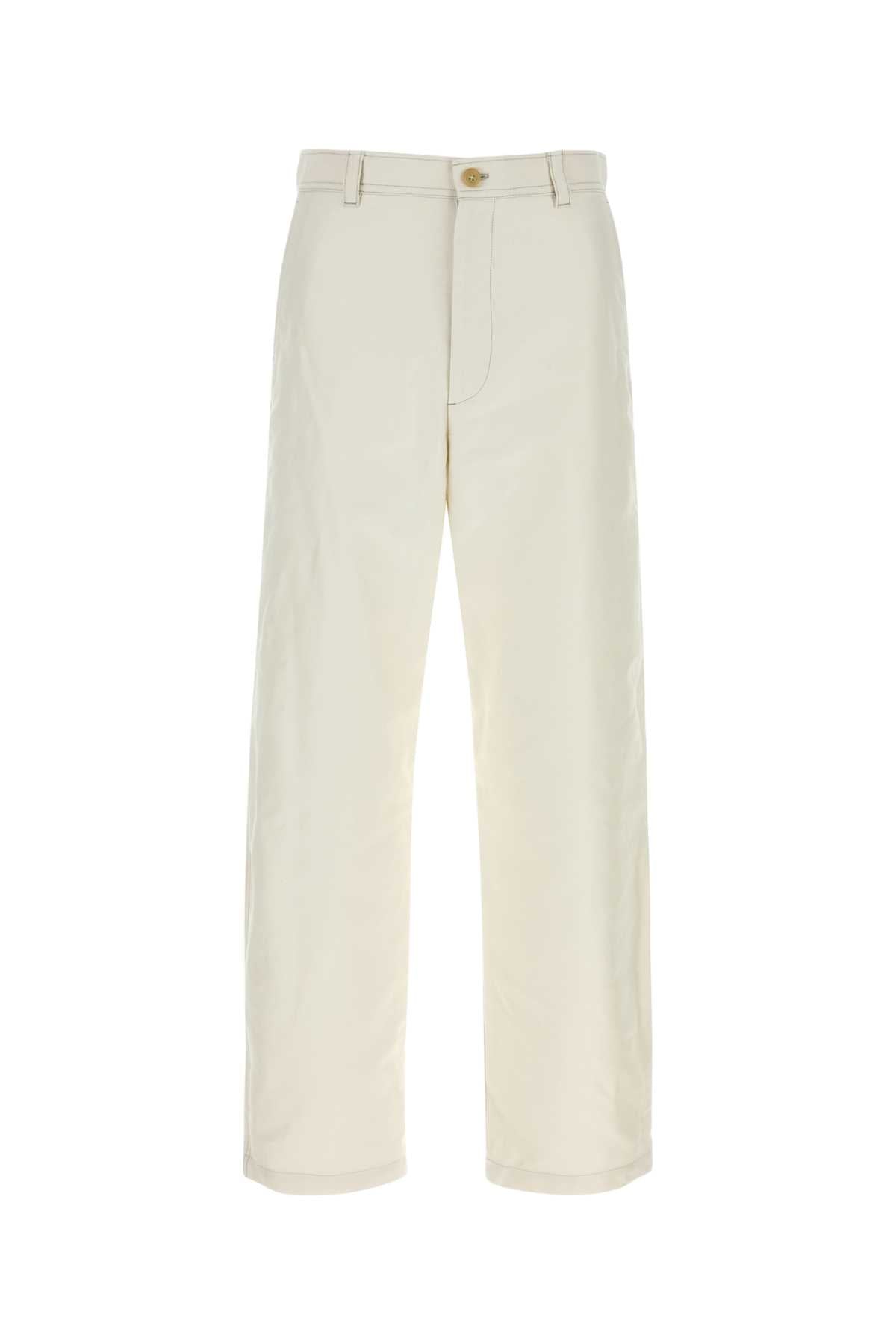 A.P.C. Men Ivory Cotton Pant A.P.C.