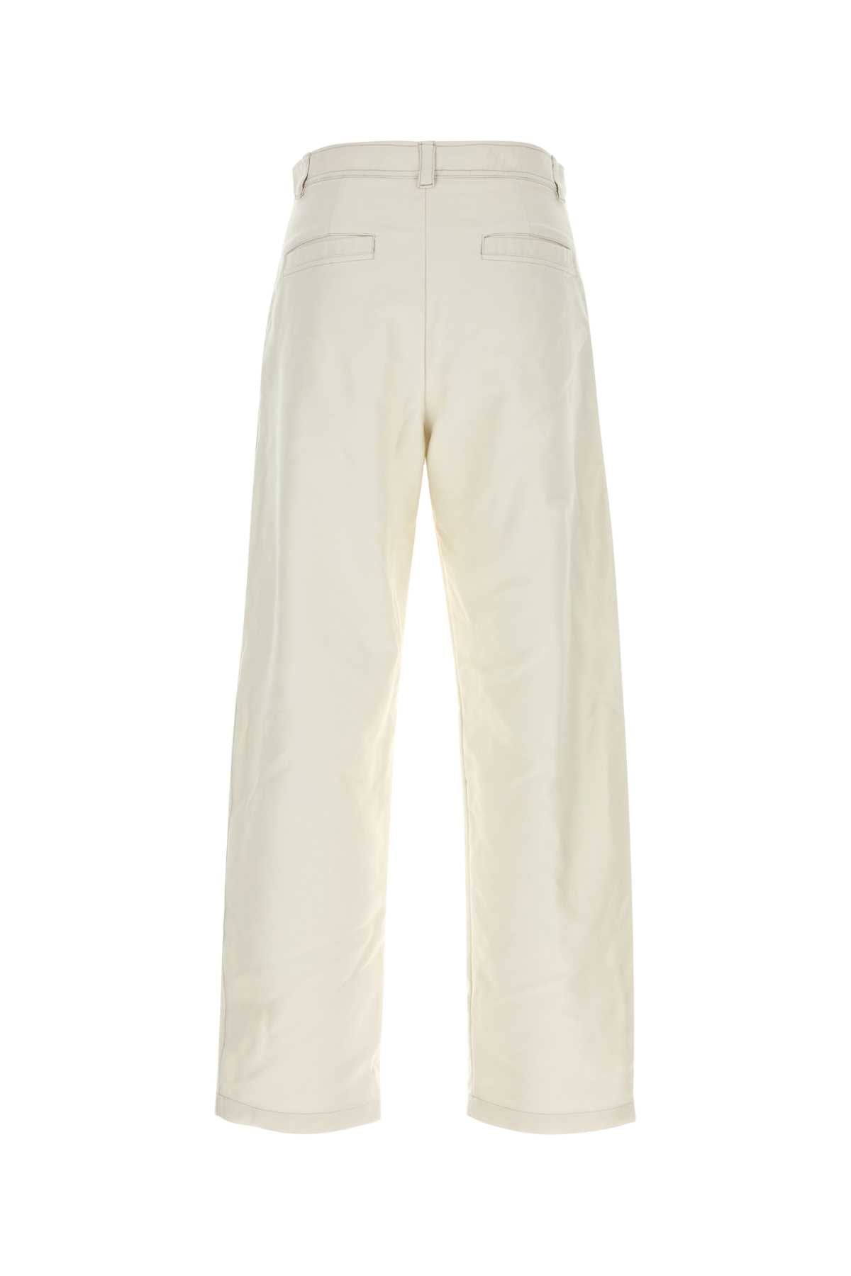 A.P.C. Men Ivory Cotton Pant A.P.C.