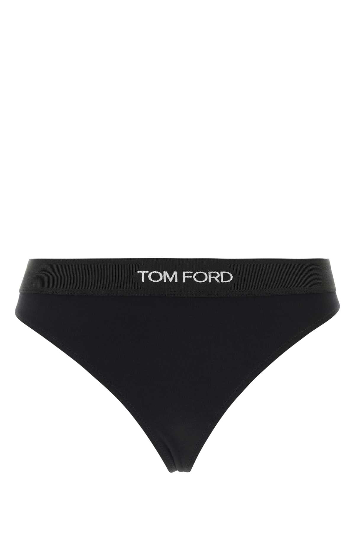 Tom Ford Women Black Stretch Modal Thong TOM FORD