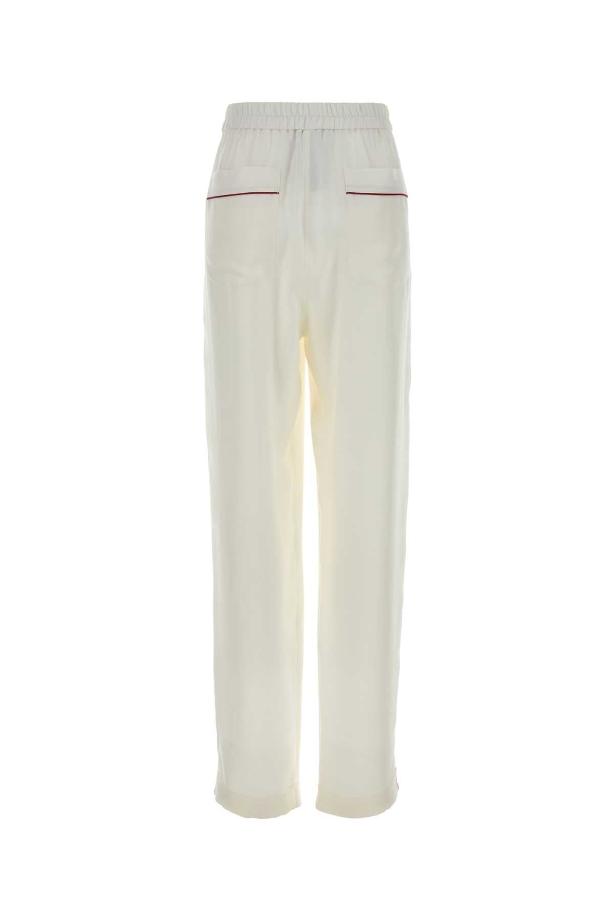 Tom Ford Women White Silk Pajamas Pant TOM FORD