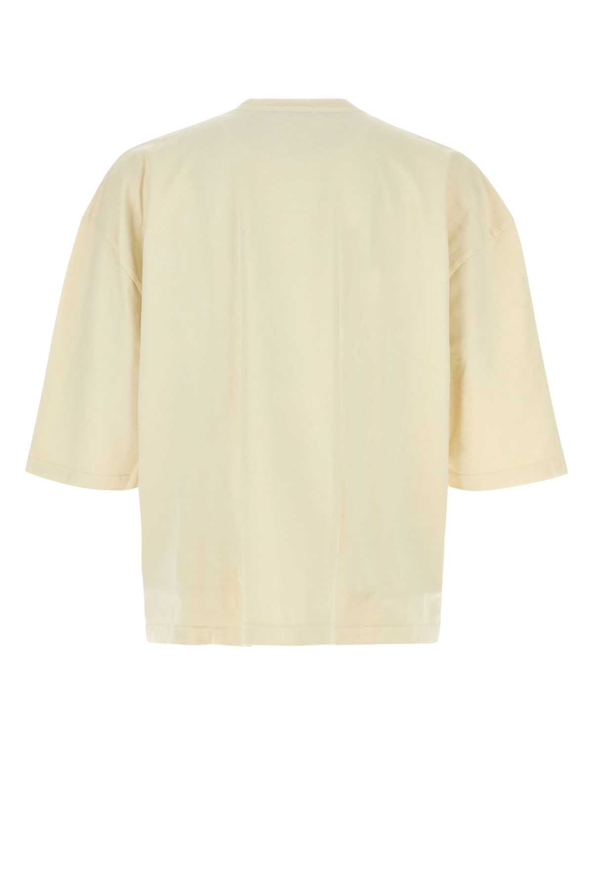 Willy Chavarria Men Ivory Cotton Oversize Looking For Willy T-Shirt WILLY CHAVARRIA