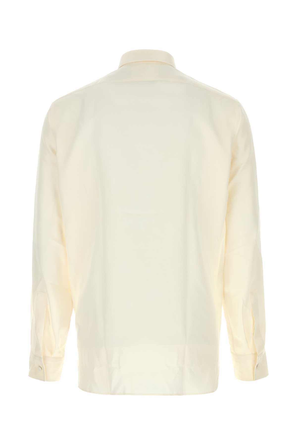 Tom Ford Men Ivory Twill Shirt TOM FORD