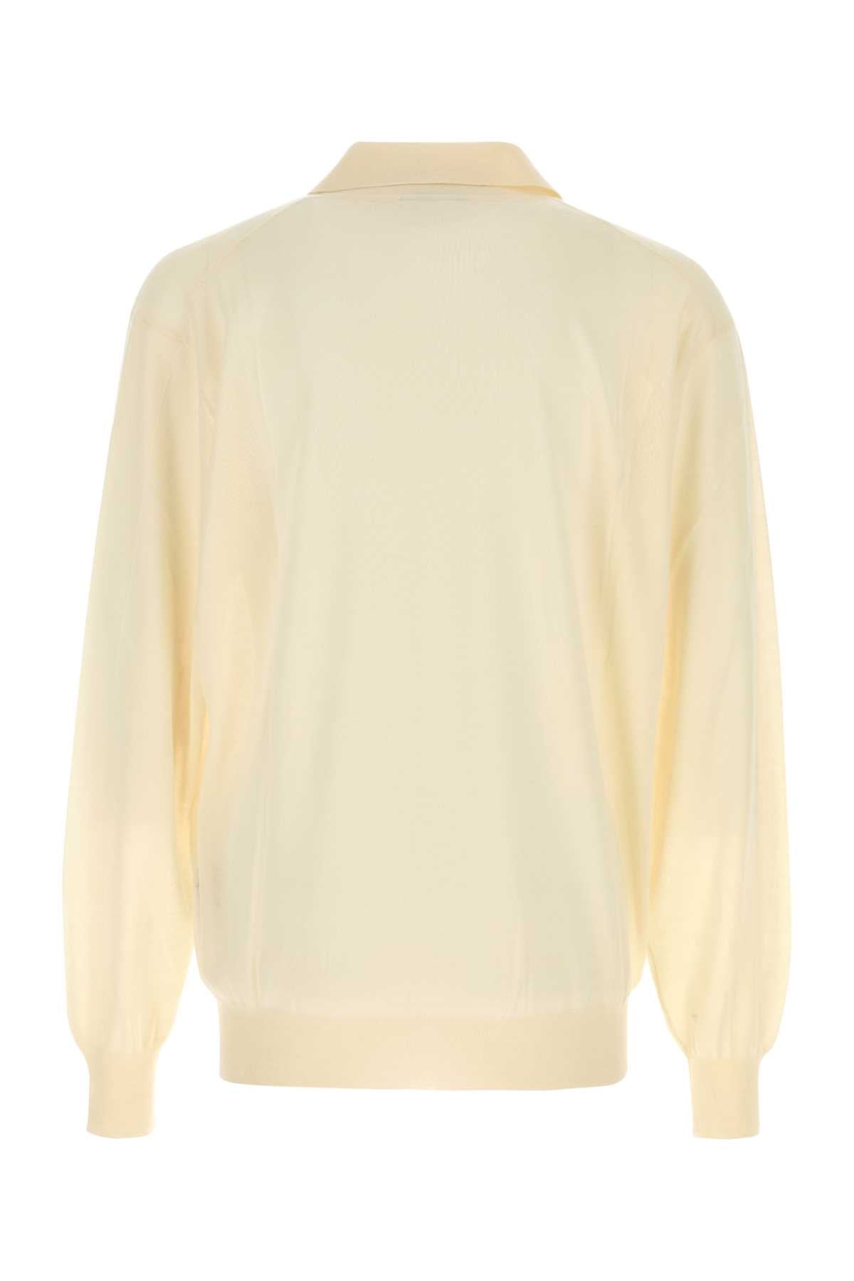 Tom Ford Men Ivory Cashmere Polo Shirt TOM FORD