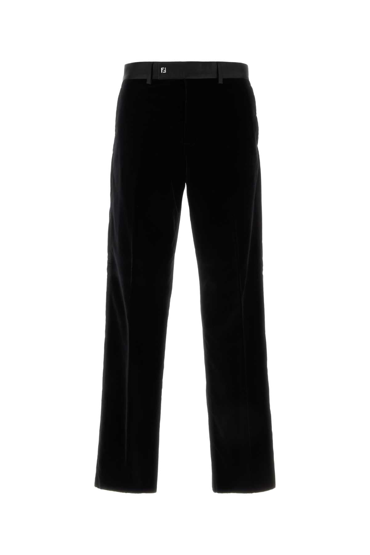 Fendi Men Black Velvet Pant FENDI