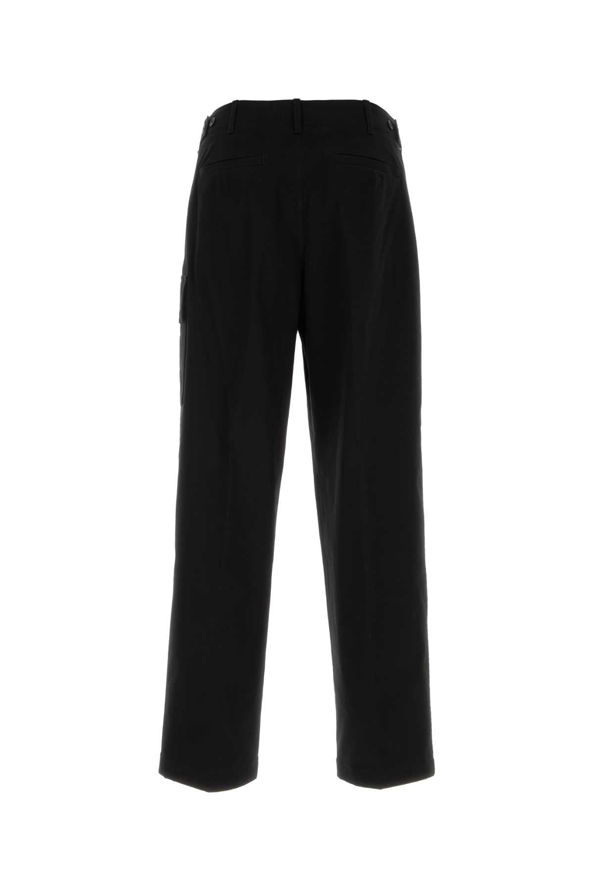 Fendi Men Black Stretch Cotton Cargo Pant FENDI
