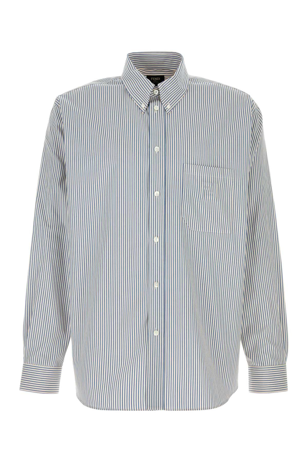 Fendi Men Embroidered Poplin Shirt FENDI