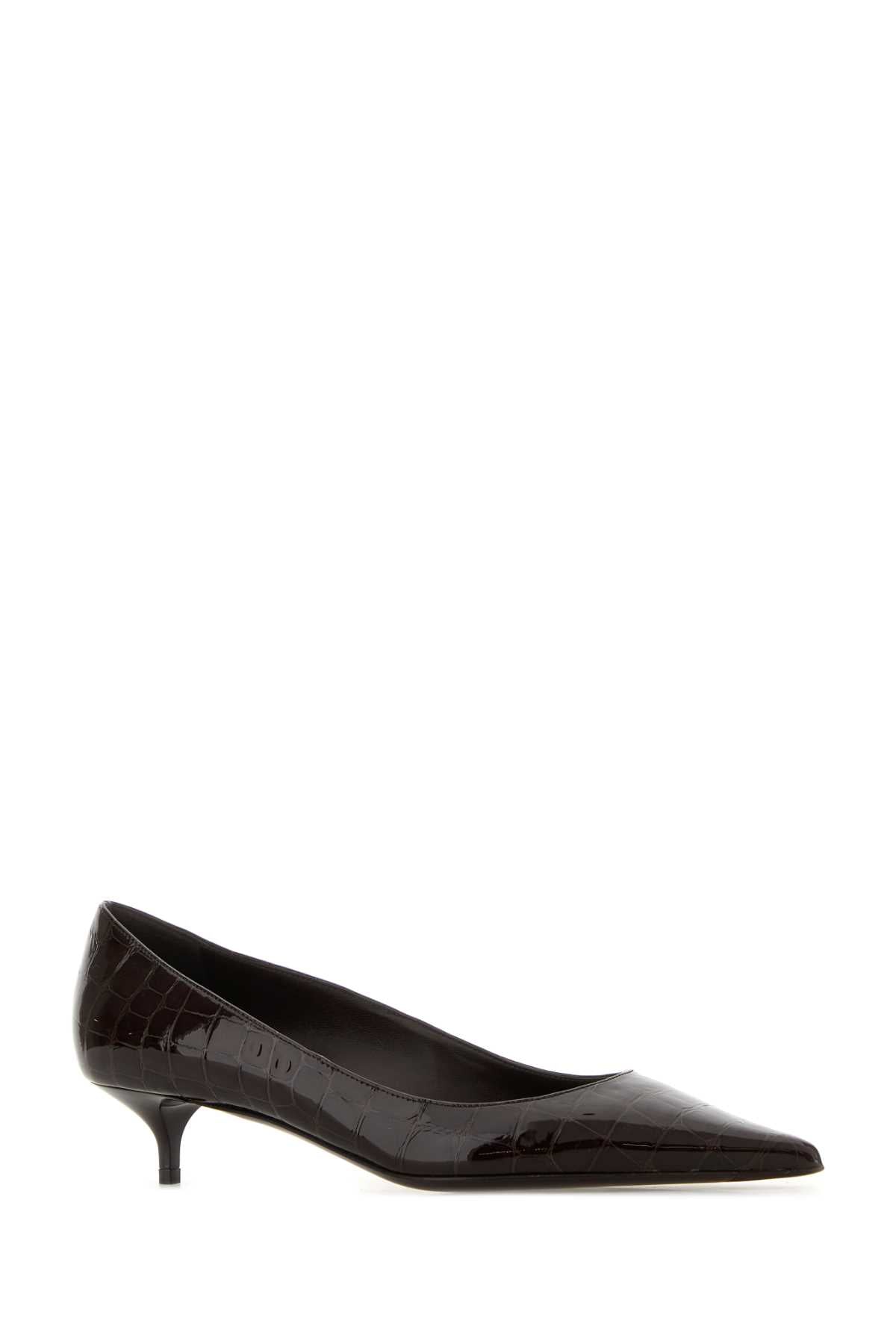 Jimmy Choo Women Chocolate Leather Amelia Pumps JIMMY CHOO
