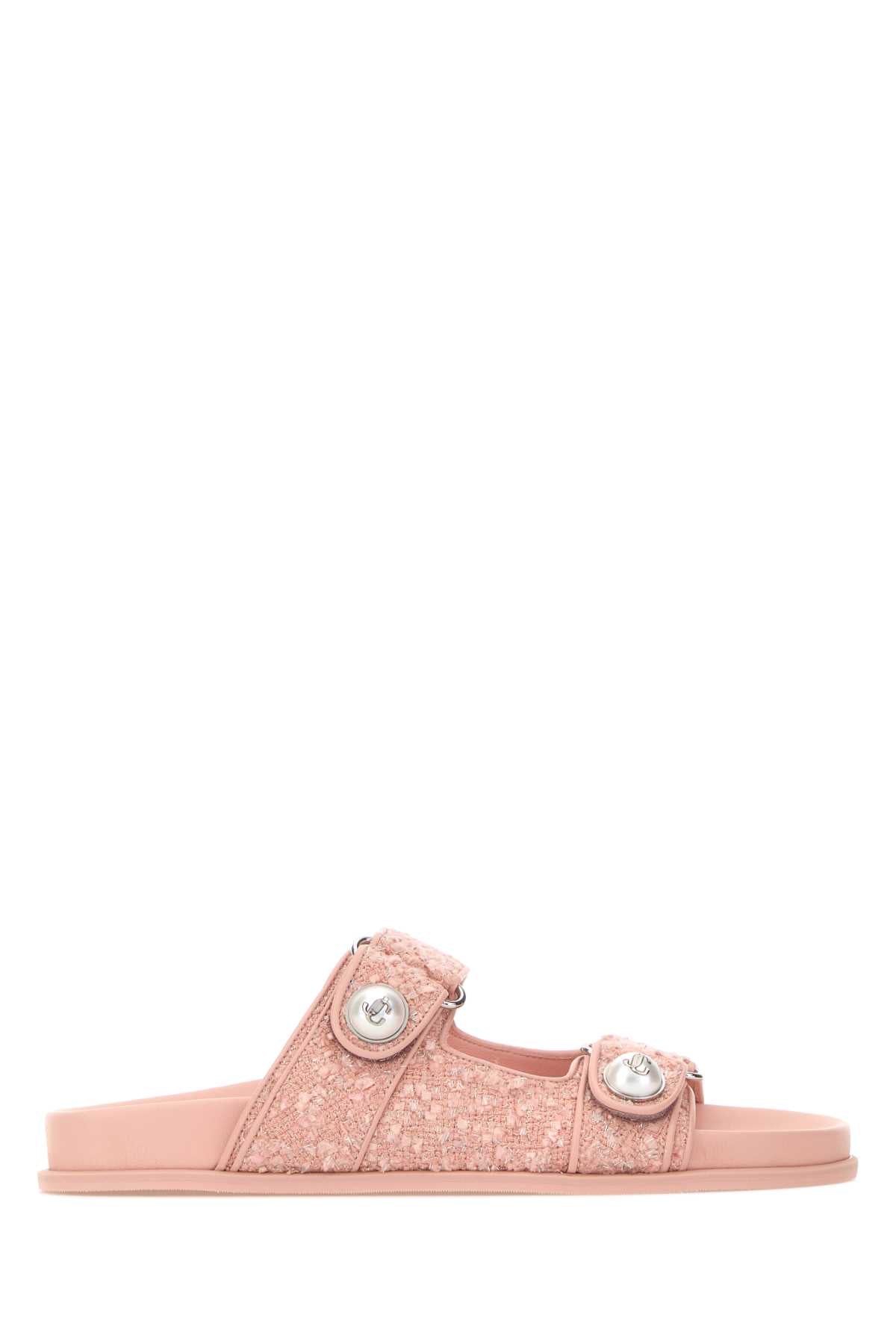 Jimmy Choo Women Pink Boucle Fayence Slippers JIMMY CHOO
