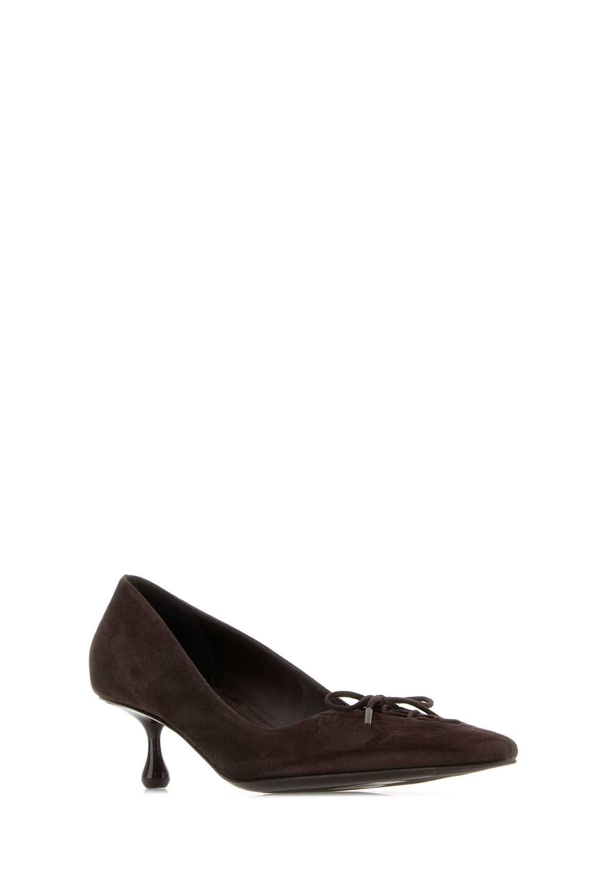 Jimmy Choo Women Dark Brown Suede Scarlett 50 Pumps JIMMY CHOO