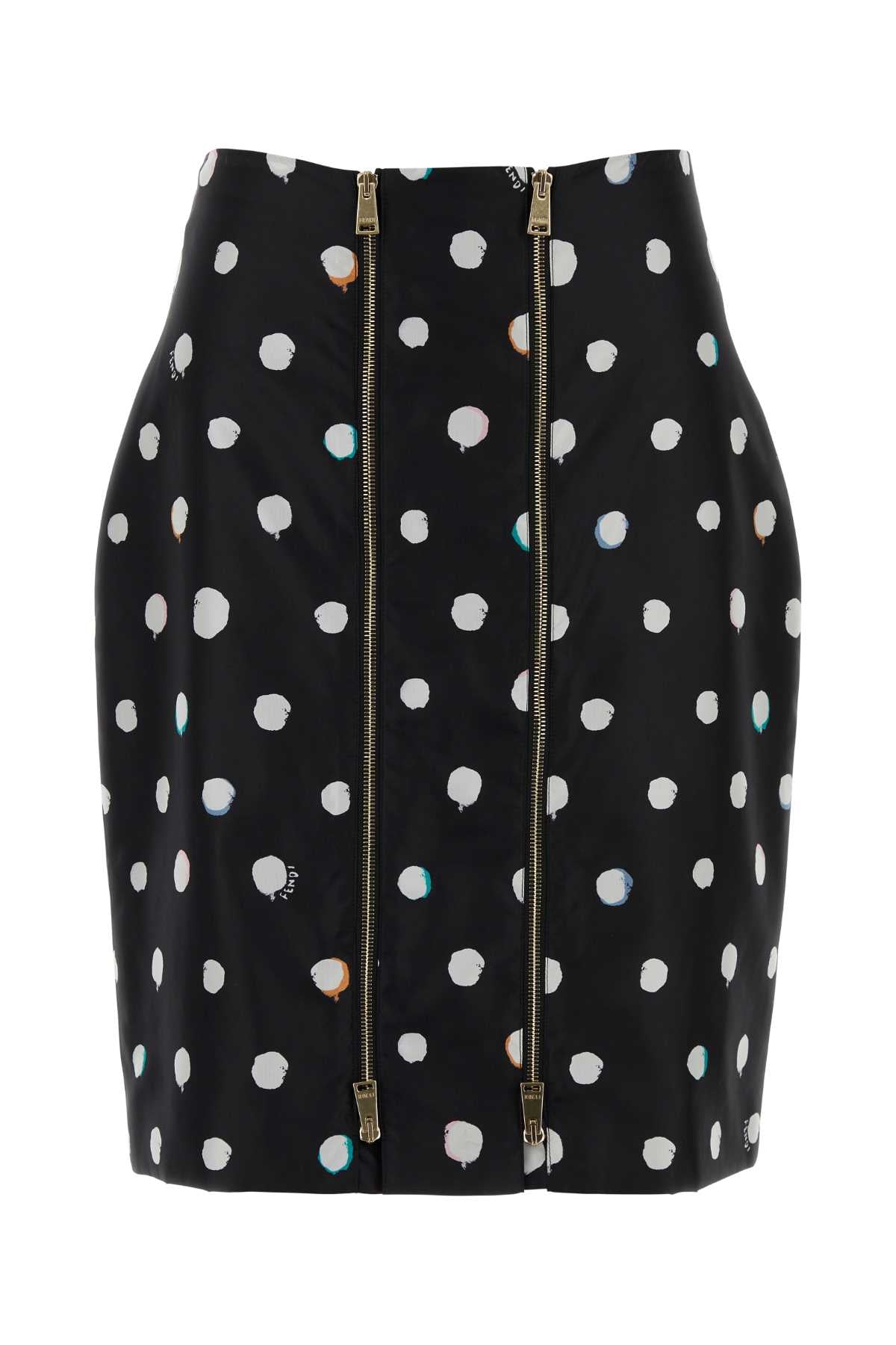 Fendi Women Printed Taffeta Skirt FENDI