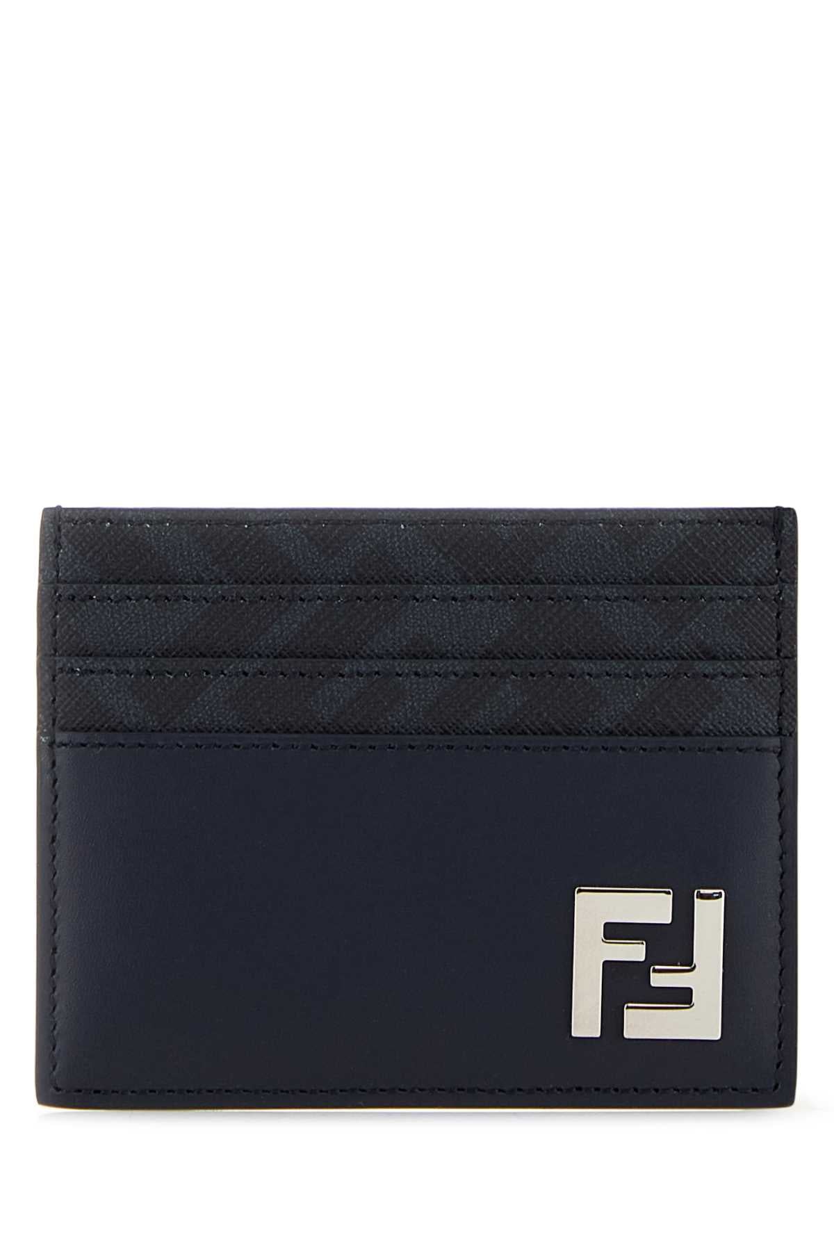 Fendi Men Midnight Blue Card Holder FENDI
