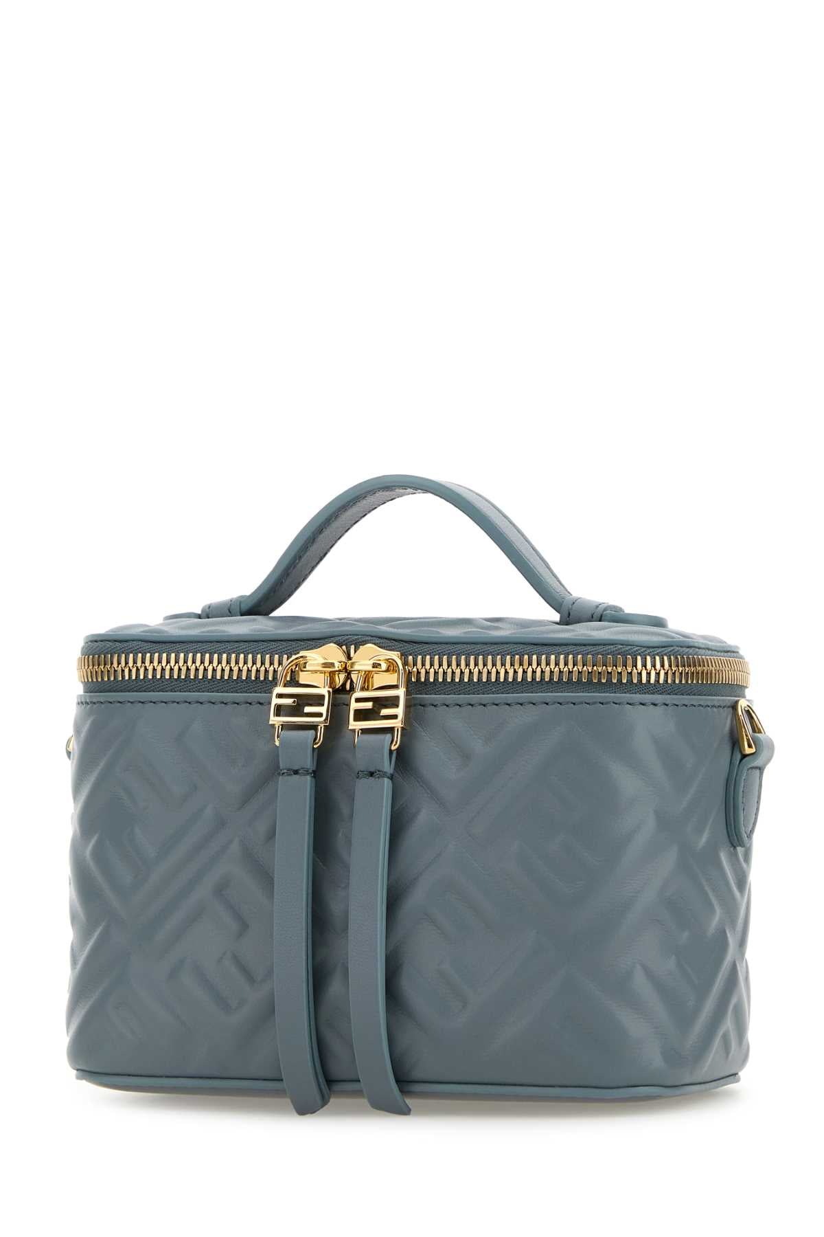Fendi Women Cerulean Blue Leather Backpack FENDI