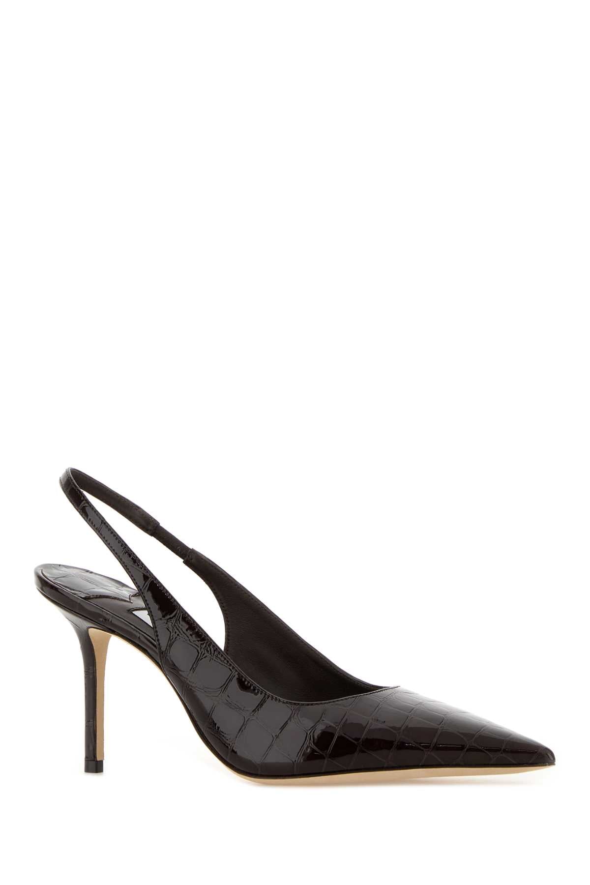 Jimmy Choo Women Dark Brown Leather Love Pumps JIMMY CHOO