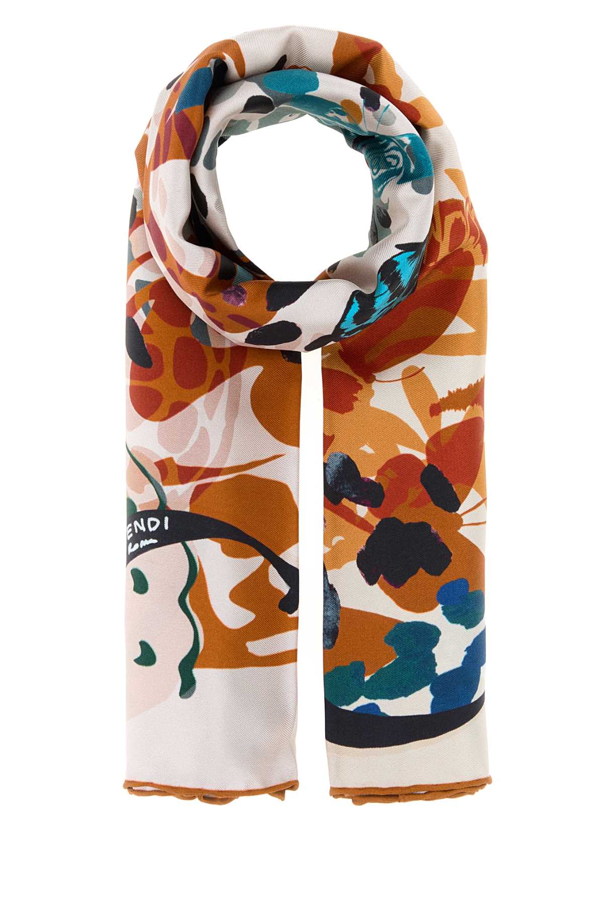 Fendi Women Printed Silk Foulard FENDI