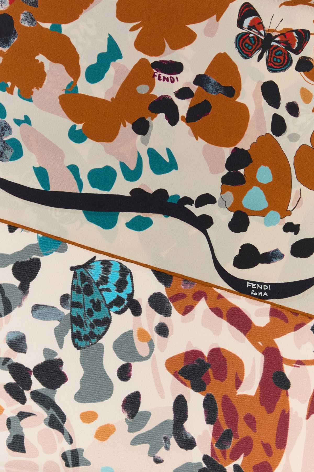 Fendi Women Printed Silk Foulard FENDI