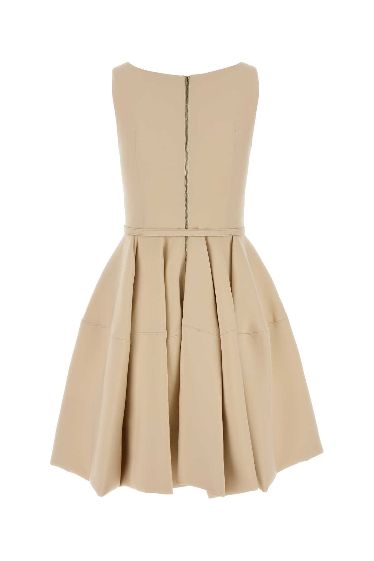 Fendi Women Cream Wool Blend Dress FENDI