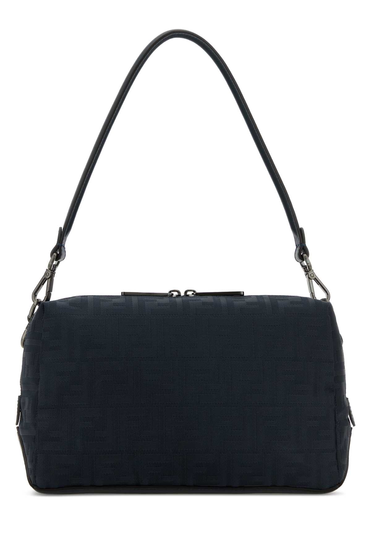 Fendi Men Midnight Blue Canvas Lui Medium Shoulder Bag FENDI