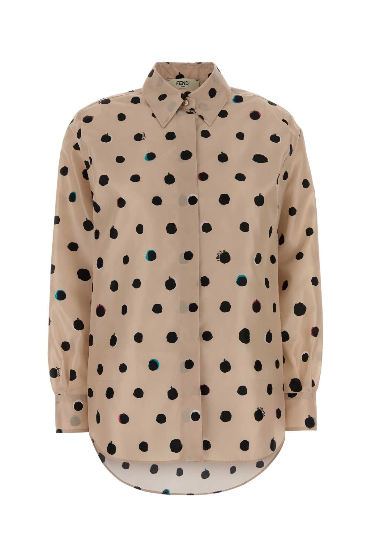Fendi Women Printed Taffeta Shirt FENDI