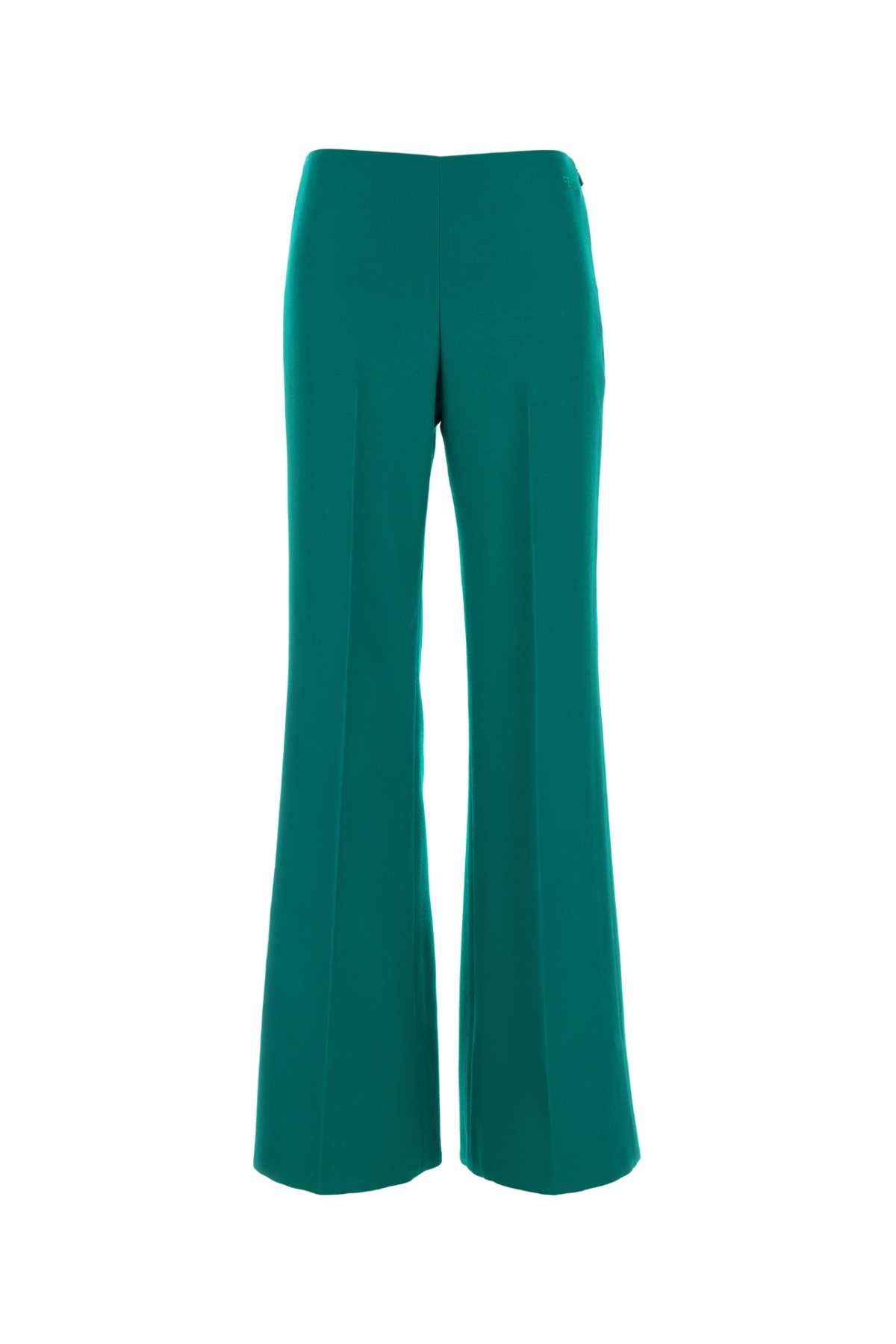 Fendi Women Turquoise Grain De Poudre Pant FENDI