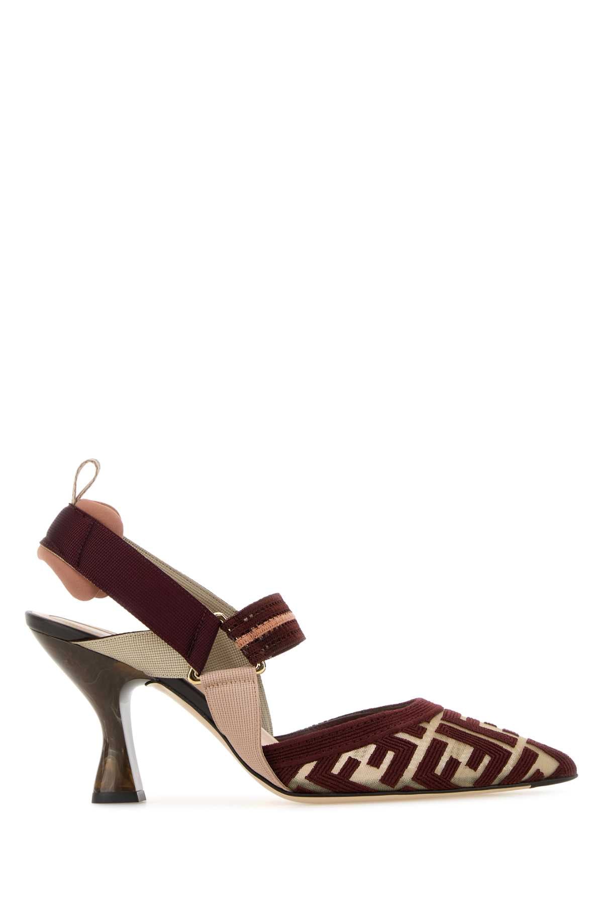 Fendi Women Multicolor Mesh Colibrã¬ Pumps FENDI