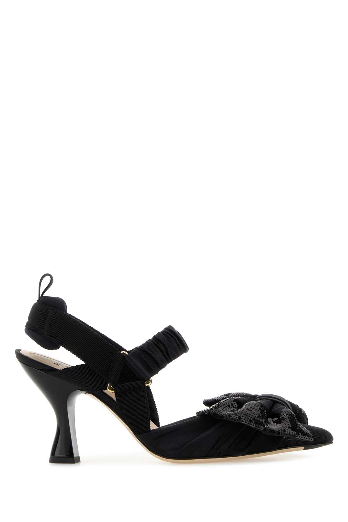 Fendi Women Black Mesh Colibrã¬ Pumps FENDI