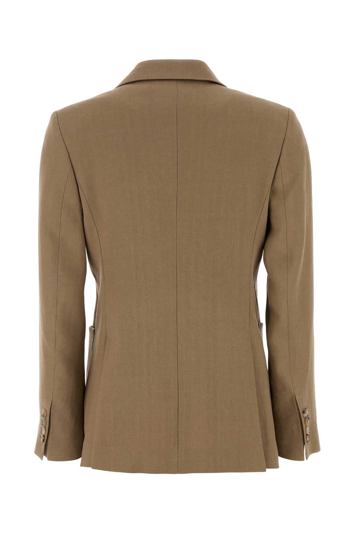 Max Mara Women Camel Hamp Gel Blazer MAX MARA