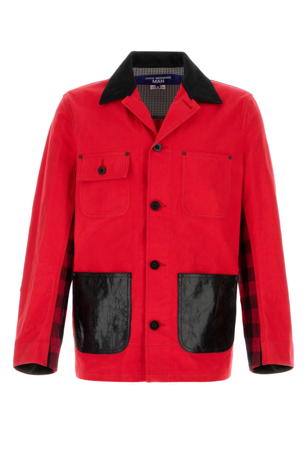 Junya Watanabe Men Red Denim Jacket