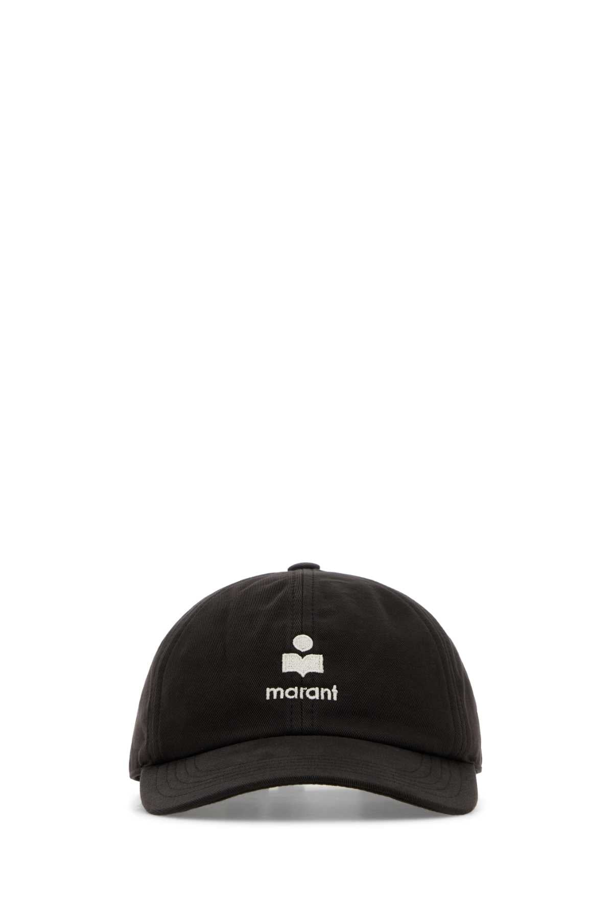 Isabel Marant Women Black Cotton Tomas Baseball Cap ISABEL MARANT