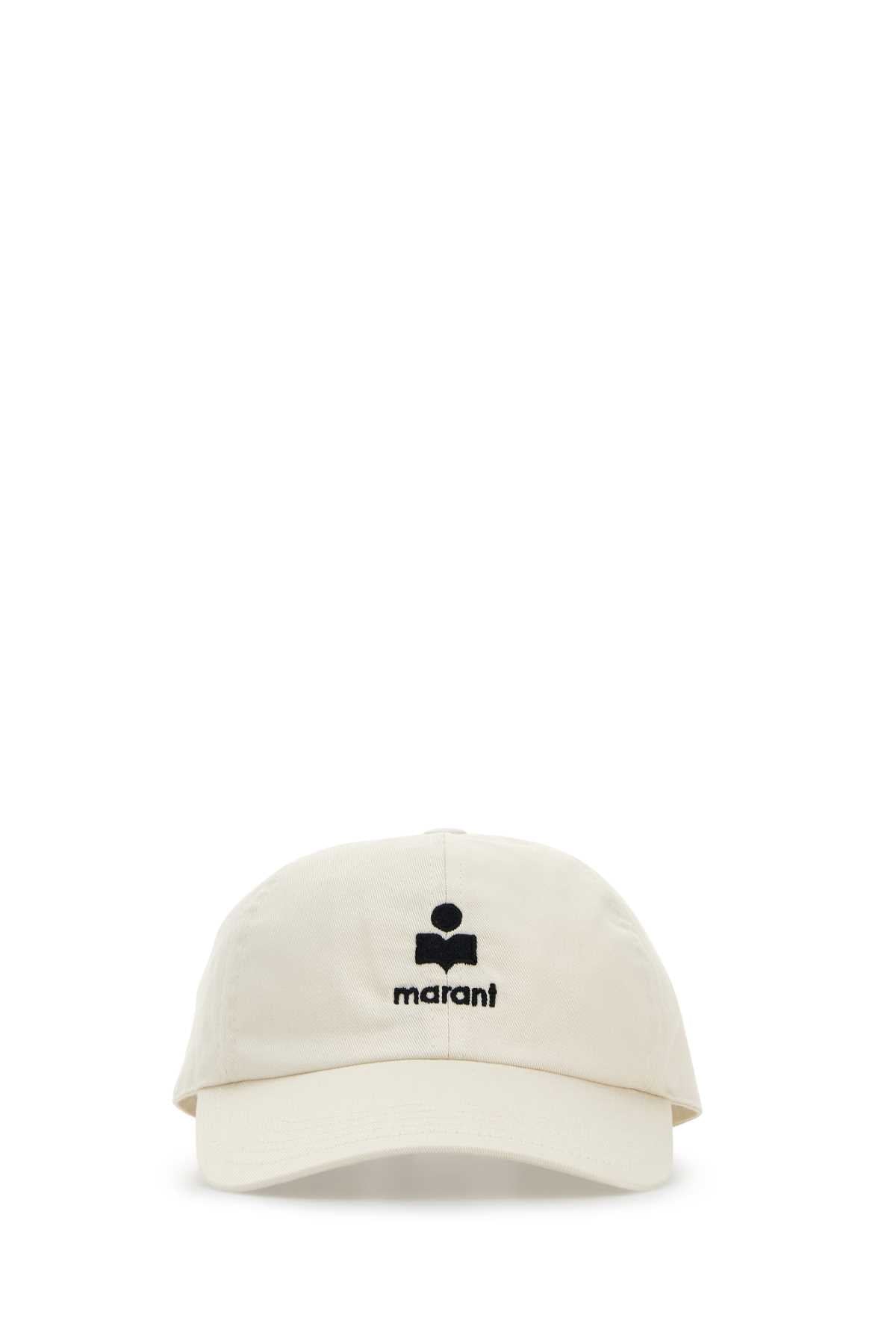 Isabel Marant Women Ivory Cotton Tomas Baseball Cap