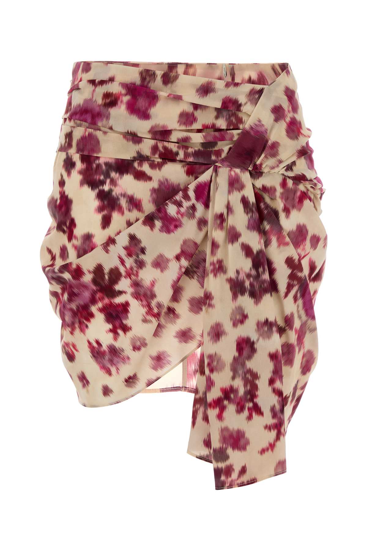 Isabel Marant Women Printed Stretch Silk Ovia Mini Skirt ISABEL MARANT